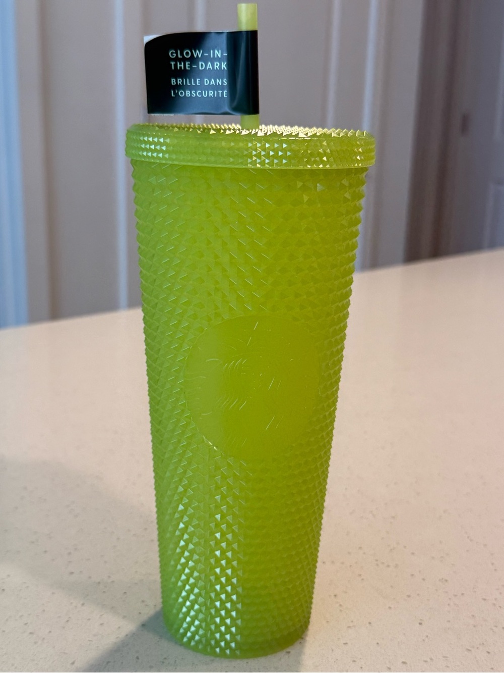 Starbucks Glow-In-The-Dark Studded Tumbler - Neon Green